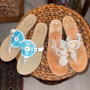2 Pair of Jack Rogers Sandals Size 8